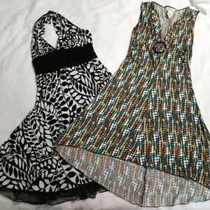 Lot Of 2 Pieces Dresses Floral/ Polka Dots  Speech